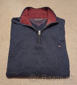 Tommy Hilfiger tmavomodrý zips