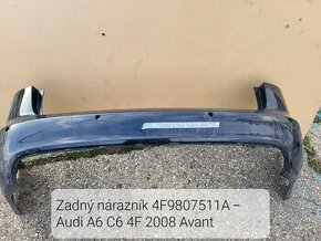 Zadný nárazník 4F9807511A Audi A6 C6 4F 2008 Ava