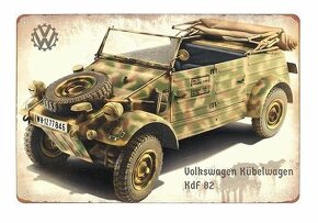 plechová cedule - Volkswagen Kübelwagen KdF 82 (VW Typ 82)