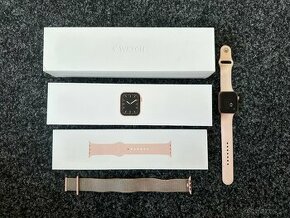 Apple Watch Series 5 44mm Gold KOMPLET (98% Batéria) - 1