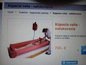 Predám nafukovaciu vaňu pre ležiacich  pacientov