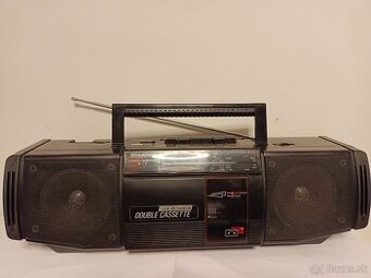 Sharp WQ T 222H bk, radiomagnetofon retro kazeťák