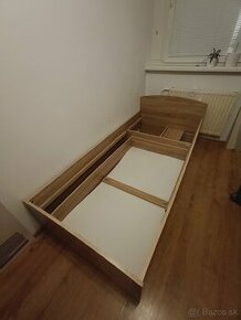 darujem posteľ dub - rám s úložným priestorom