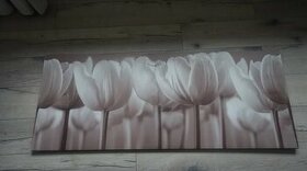 Obraz Tulip Neutral Sepia na plátne, 140 x 56cm - 1