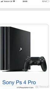 Predam Sony PS 4 PRO 1 TB s komplet prislusenstvom