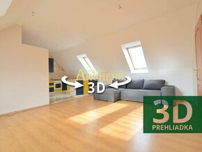 3D / EXKLUZÍVNE / 3 IZBOVÝ BYT V PODKROVÍ, KEŽMAROK, 60m2 - 1