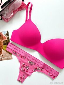 Ružová podprsenka Victoria’s Secret bezkosticová 75D