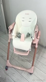 Stolička na kŕmenie Peg Perego-ružová