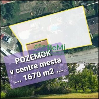 Investičný POZEMOK v centre mesta ...1670m2...Galanta (094-1