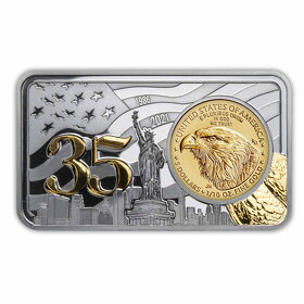 Stříbrná a zlata mince - GOLD EAGLE 35th Anniversary 1 Oz - 1