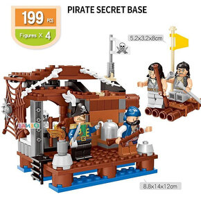 Predám Lego kompatibilné sety s témou pirátov a hradov