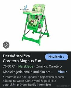 Detská stolička na kŕmenie Caretero Magnus Fyn - 1