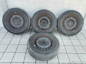 Plechové disky 5x112 R15 + 195/65 R15 zimné - 1