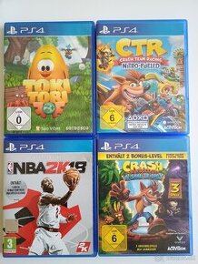 PS4 hry Toki Tori, NBA 2K18