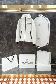 moncler biela lyziarska bunda