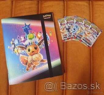 Prismatic evolutions binder + 5 booster packov