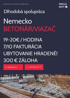 Nemecko BETONÁR/VIAZAČ