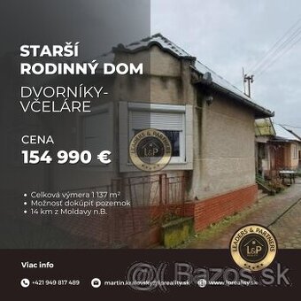 Starší rodinný dom, obec Dvorníky-Včeláre