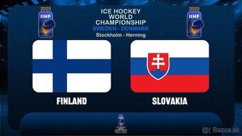 Slovensko vs. Fínsko IIHF 2025 majstrovstva sveta