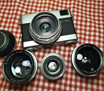 Werra 3 + Tessar 2.8/50, Flektogon 2.8/35, Cardinar 4/100