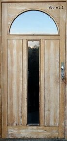 masívne dubové dvere