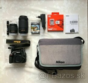 Predám nový Nikon D3300 + 2 objektívy + príslušenstvo