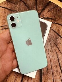 iPhone 11 Green 64 batérie 100% top stav