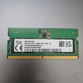 Pamat RAM do notebooku DDR5 SODIMM 8GB 5600 MHz