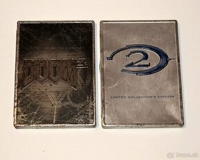 Doom 3 a Halo 2 Steelbook pre Xbox a Xbox 360