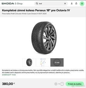 Nove zimne pneu , disky skoda R18