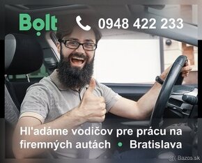 Vodič taxi BOLT - Bratislava