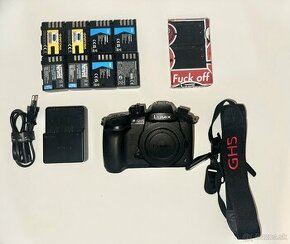 Panasonic Lumix GH5 + dummy battery + 8 baterii + VILTROX EF - 1