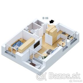 LUNA RESIDENCE  |  Bytový dom „B“ – 2 izbový byt  (B6)