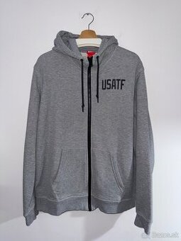 Šedá mikina s kapucňou Nike USATF