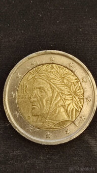 2€ minca 2002 Dante Alighieri Taliansko - 1