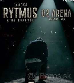 Predám 4 LÍSTKY NA STÁTIE RYTMUS o2 arena koncert