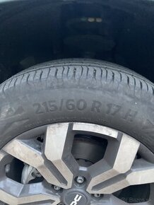 Zánovné letné pneumatiky Continental EcoContact 215/60 R17 H