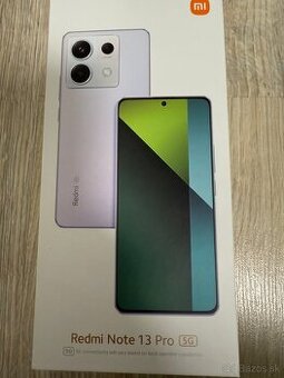 Predám Xiaomi redmi note 13 pro 5g 8/256gb black nový