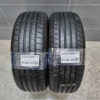 Letné pneumatiky 205/55 R17 BRIDGESTONE DOT0422