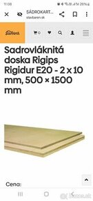 Podlahové dielce Rigidur E20 20x1500x500 mm, 0,75 m2  3ks.