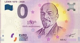 0 euro bankovka - LENIN.