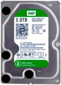 WD Green 2TB HDD 3,5" SATA  / 64MB cache