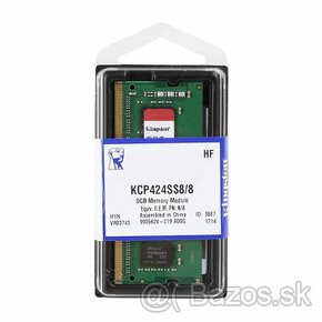 Kingston DDR4 8GB box 25 kusov - nové