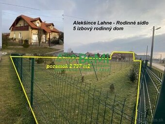 Rodinný dom Alekšince Lahne pozemok 2 797 m2 ID 544-12-MIG