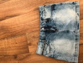 DOLCE&GABBANA originál jeansova minisukna S/M - 1