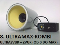 Ultrazvukový odpudzovač 8.ULTRAMAX-KOMBI - 230/12V - adaptér