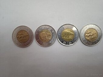 2 dollar Canada - 4 ks