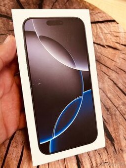 iPhone 16 pro Max 256 black Titan zabalený záruka O2