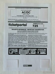 Predám jednu vstupenku na koncert AC/DC v Bratislave.