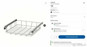 UTRUSTA Drôtený kôš 60 cm IKEA METOD, cená nového 20 EUR - 1